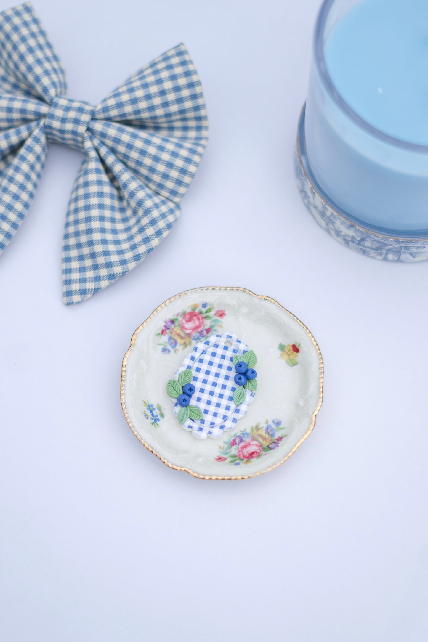 charm 6 - blueberry gingham