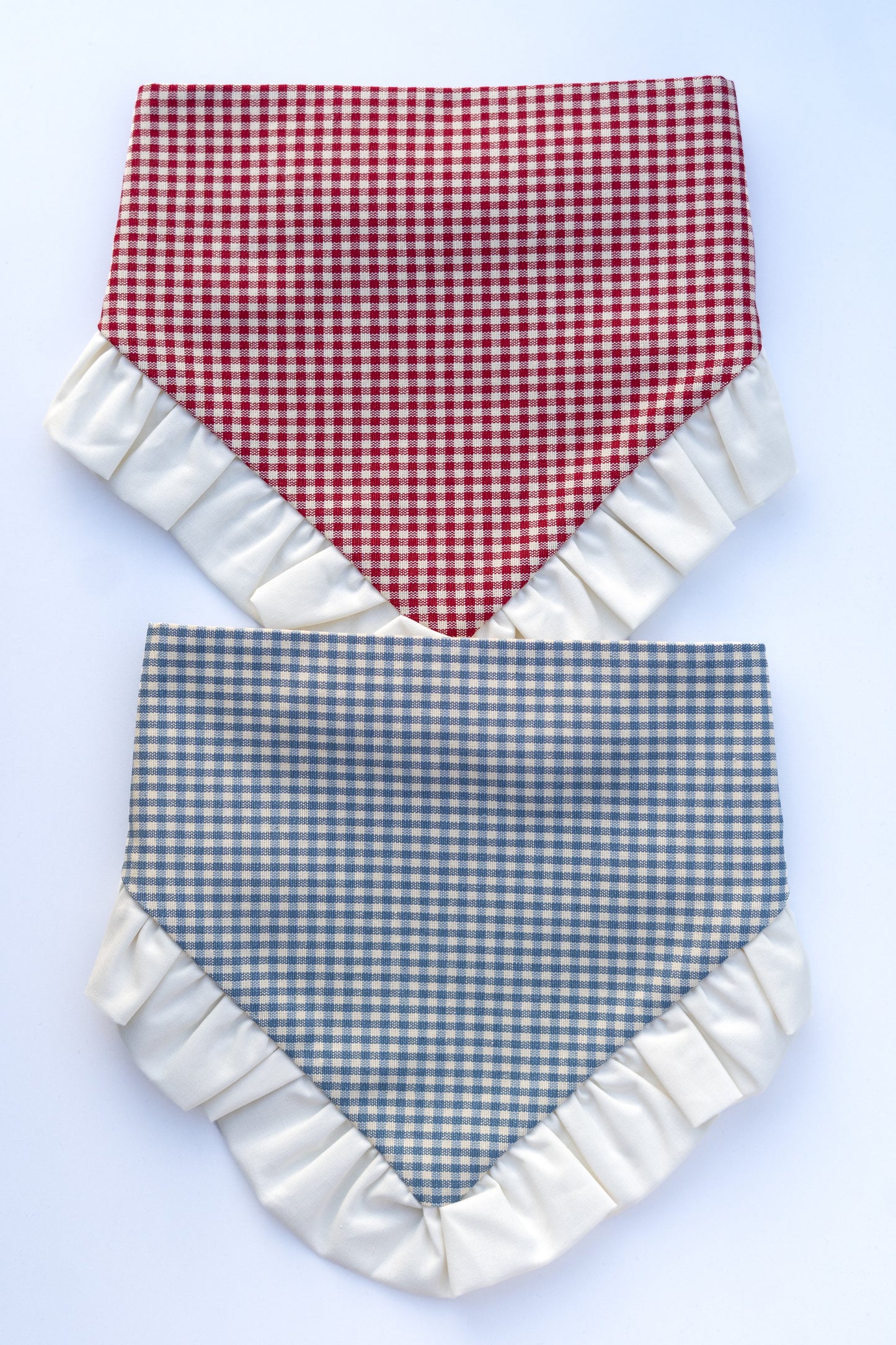 bandana - gingham med volang