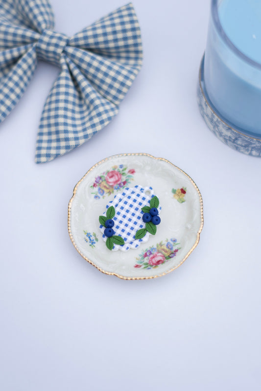 charm 7 - blueberry gingham