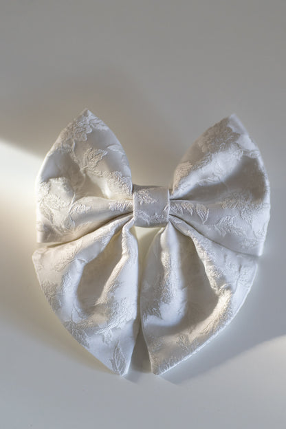 festsløyfe - white brocade