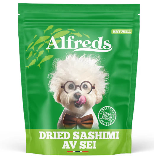 tørket sashimi av sei